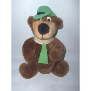 Vintage 1980 Yogi Bear 9" Stuffed Plush Animal Hanna Barbera -1012T14